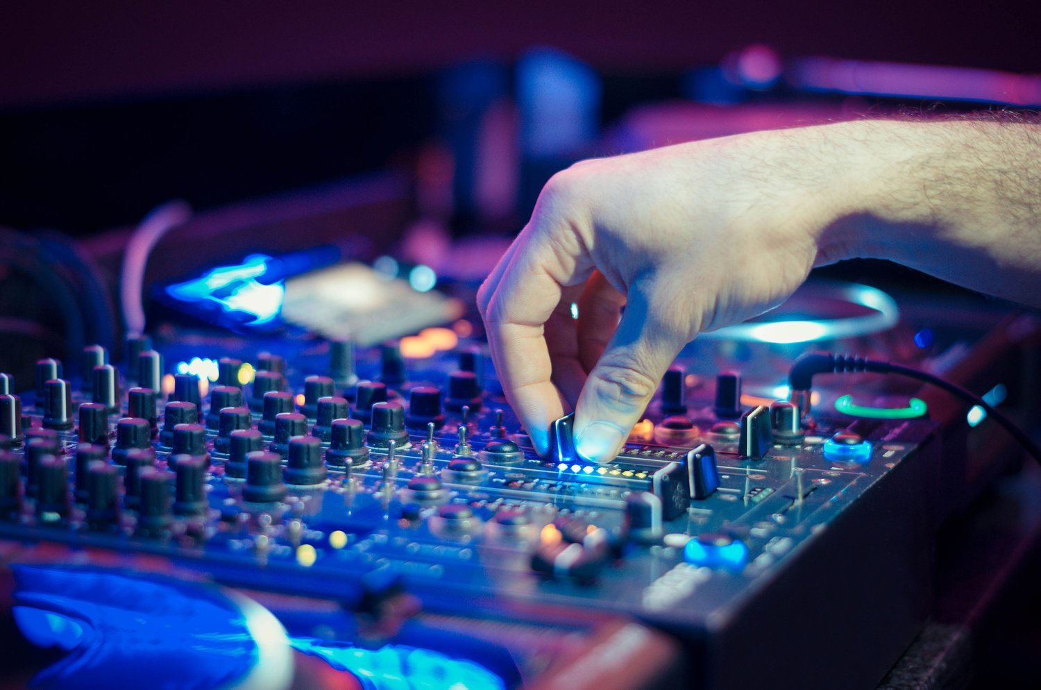 DJ mixing equipment featured by Golden Tiger Event Productions